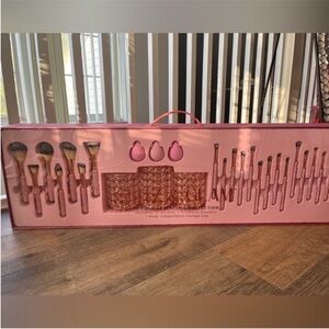 Pink Rhinestone Makeup Brush Set Glitz & Glam